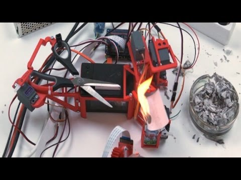 engineer built a robot to burn