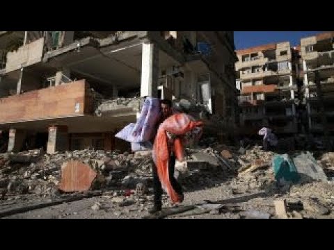 iran following massive earthquake