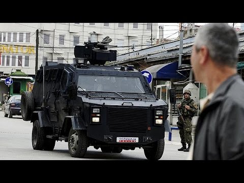 macedonia police strike against armed group