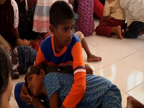 170 migrant children arrive in indonesia