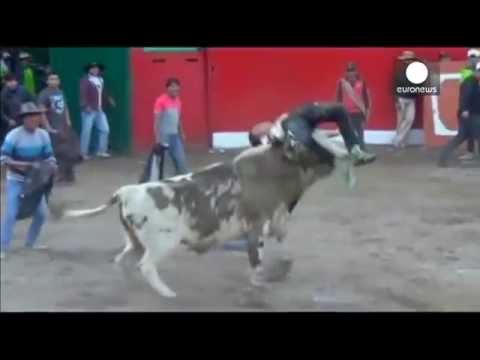 3 gored as bulls escape into crowd peru