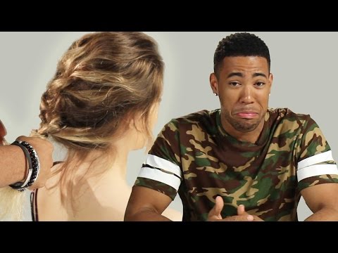 boyfriends braid their girlfriend’s hair