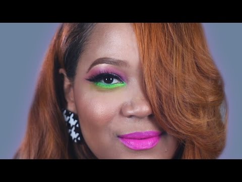 neon eye makeup looks