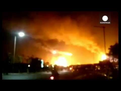 chemical plant blast causes giant toxic explosion