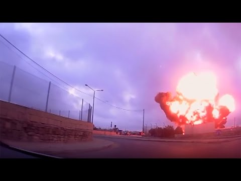 malta plane crash fireball