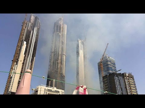 construction site on fire no casualties reported