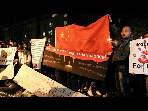 chinese diaspora in france protests over police