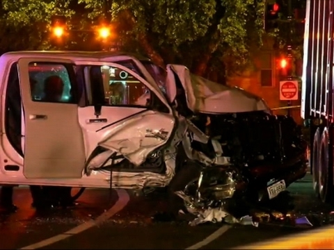 truck hits two dc officers city employee