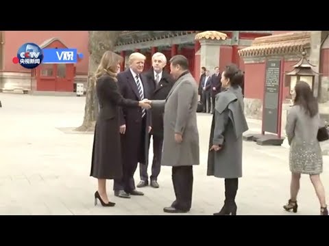 xi welcomes trump in china’s forbidden city