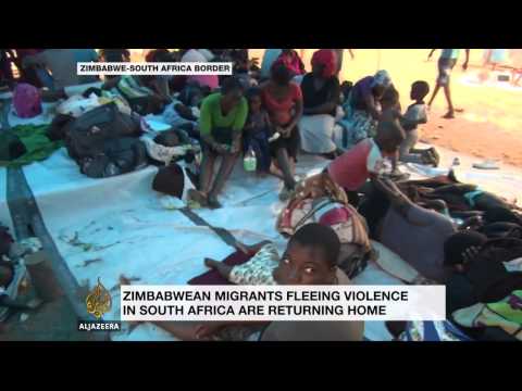 zimbabwean migrants fleeing south africa violence