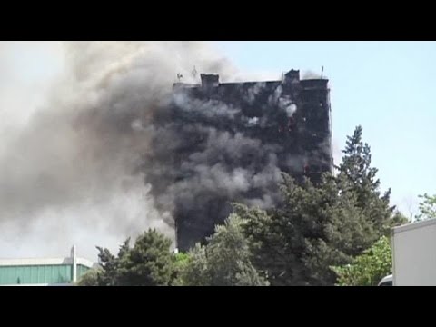 residential building inferno kills 16 in baku