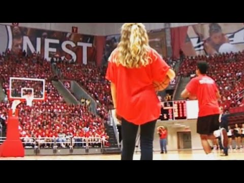 students halfcourt shot for free tuition