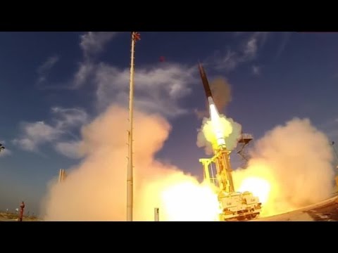 hightech missile explodes